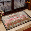 Joycorners Pigs Personalized - Welcome  Doormat