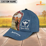 Joycorners Custom Name And Cattle Breeds Jersey Jean Pattern Classic Cap