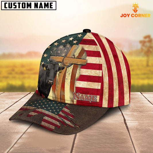 Joycorners Dexter USA Flag Customized Name Cap