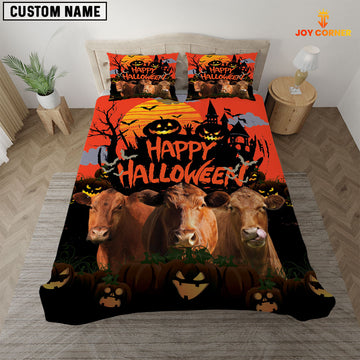 Joy Corners Red Angus Happiness Happy Halloween Bedding Set