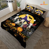 JoyCorners Happiness Holstein Cattle Halloween Pattern Personalized Name 3D Bedding Set