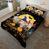 JoyCorners Happiness Charolais Cattle Halloween Pattern Personalized Name 3D Bedding Set