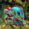 Joycorners Custom Name Diving Ornament, Diving Lover Christmas Gift 2D Flat LM2111