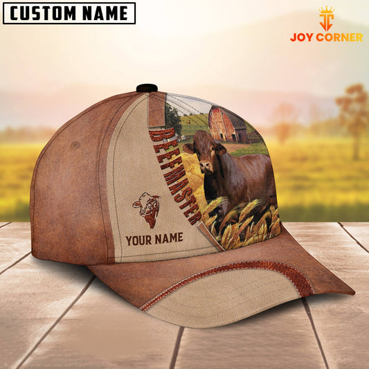 Joycorners Personalized Name Beefmaster Farm Barn Cap