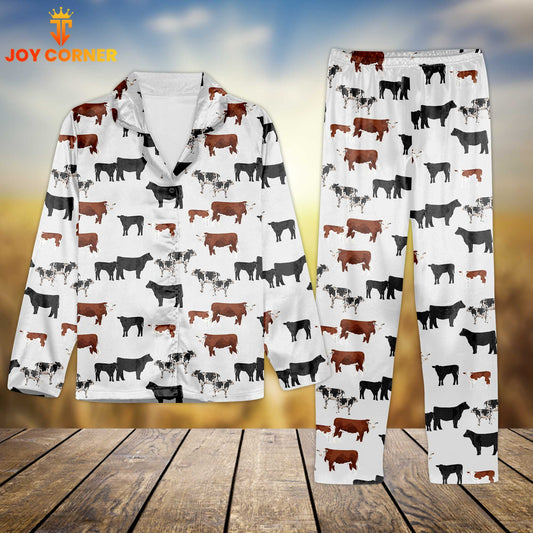 Joy Corner Cattle Breed Lover Style 1 3D Chistmas Pajamas