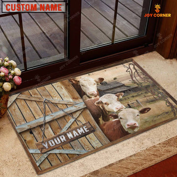 Joycorners Hereford Barn Custom Name Doormat