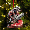 Joycorners Custom Name Butcher Ornament, Butcher Shop Christmas Gift Decoration 2D Flat LM2111