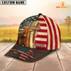 Joycorners Highland USA Flag Customized Name Cap