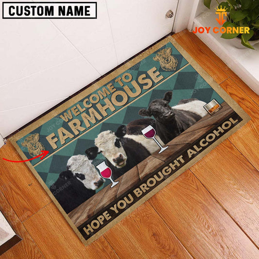 Joycorners Belted Galloway Hope You Bought Alcohol Custom Name Doormat