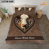 Joycorners Simmental Never Walk Alone Heart Custom Name Bedding Set