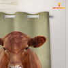Joycorners Red Angus Hello Sweet Cheeks 3D Shower Curtain