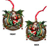 Joycorners Custom Name Dragon Santa Ornament, Christmas Gift for Dragon Lover 2D Flat LM2111
