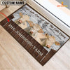 Joycorners Charolais Custom Name - Live Like Someone Left The Gate Open Doormat