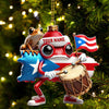 Joycorners Custom Name Puerto Rico Ornament, Puerto Rico Lover Christmas Gift 2D Flat LM2111