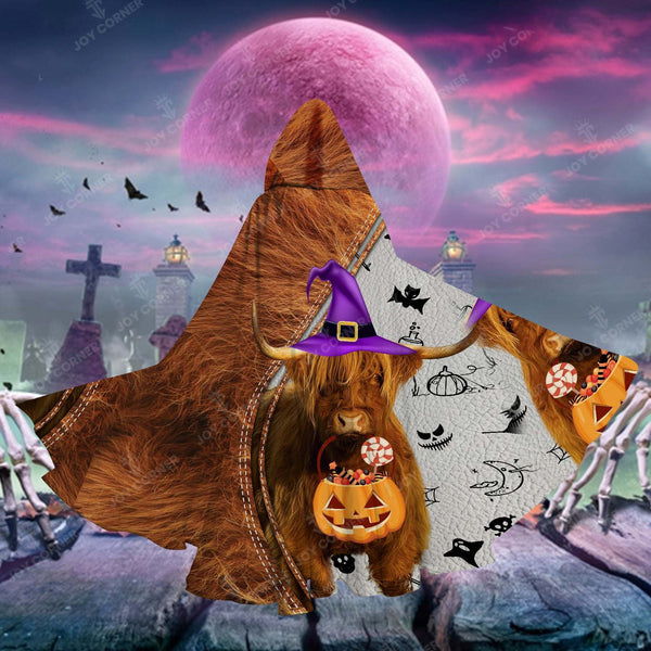 Joy Corner Pumpkin High Land Halloween Art Special Hooded Cloak