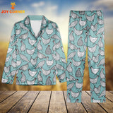 Joy Corner Chicken Lover Style 2 3D Chistmas Pajamas