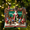 Joycorners Custom Name Teacher Ornament, Teacher Christmas Decoration 2D Flat LM2111