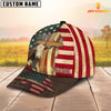 Joycorners Hereford USA Flag Customized Name Cap