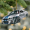 Joycorners Custom Name Santa Car Ornament, Santa Christmas Gift Decoration 2D Flat LM2111