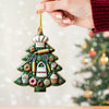 Joycorners Custom Name Ornament, Christmas Kitchen Tree 2D Flat LM2211