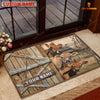 Joycorners Jersey Barn Custom Name Doormat