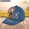 Joycorners Custom Name And Cattle Breeds Horse Jean Pattern Classic Cap