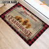 Joycorners Miniature Highland Faith Family Farming Custom Name Doormat