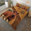 Joycorners Red Angus Cattle Customized Bedding set