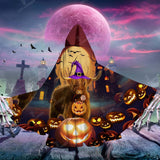 Joy Corner Pumpkin Light Hight Land Halloween Art Special Hooded Cloak