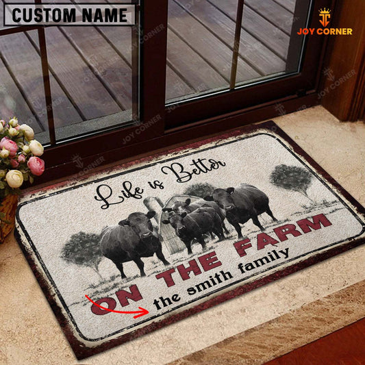 Joycorners Dexter Life is Better Custom Name Doormat