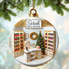 Joycorners Custom Name Nail Salon Ornament, Nail Salon Christmas Decoration 2D Flat LM2111