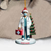 Joycorners Healthcare Staff Christmas Ornament, Personalized Ornament 2D Flat LM2211