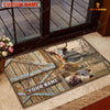 Joycorners Texas Longhorn Barn Custom Name Doormat