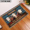 Joycorners Hereford Wipe Your Hooves Custom Name Doormat