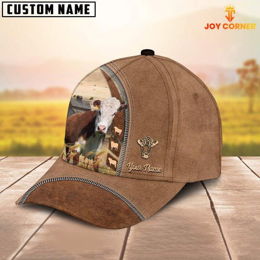 Joycorners Hereford Farming Land Customized Name Cap