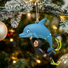 Joycorners Dolphin Trainer Home Decor, Christmas Ornament, Personalized Ornaments 2D Flat LM2111