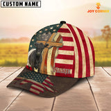 Joycorners Belted Galloway USA Flag Customized Name Cap