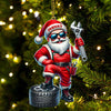 Joycorners Custom Name Mechanic Santa Ornament, Mechanic Christmas Gift5 2D Flat LM2111
