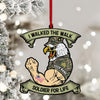 Joycorners USA Veteran Ornament, Personalized Ornament 2D Flat LM2211