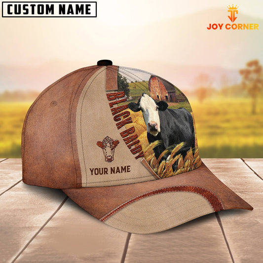 Joycorners Personalized Name Black Baldy Farm Barn Cap