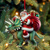 Joycorners Custom Name Dragon Santa Ornament, Dinosaur Ornament, Dragon Lover Christmas Gift 2D Flat LM2111
