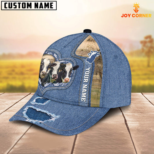 Joy Corners Holstein Customized Name Denim Cap