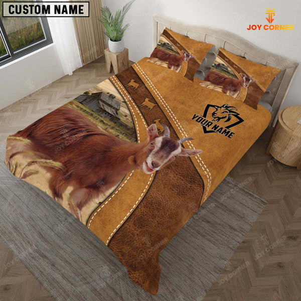 Joycorners Custom Name Goat Bedding set