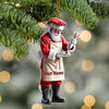 Joycorners Custom Name Bakery Santa Ornament, Christmas Gift 2D Flat LM2211