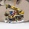 Joycorners Crane Santa Christmas Ornament, Personalized Ornament 2D Flat LM2211