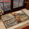 Joycorners Highland Barn Custom Name Doormat