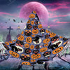 Joy Corner Black Cat Pumpkin Cattoon Halloween Pattern Special Hooded Cloak