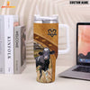 Joycorners Holstein Pattern Customized Name Handle Cup