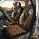 Joycorners Belted Galloway Customized Name Leather Pattern Car Seat Covers (2Pcs)