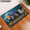 Joycorners Belted Galloway Cute Halloween Custom Name Doormat